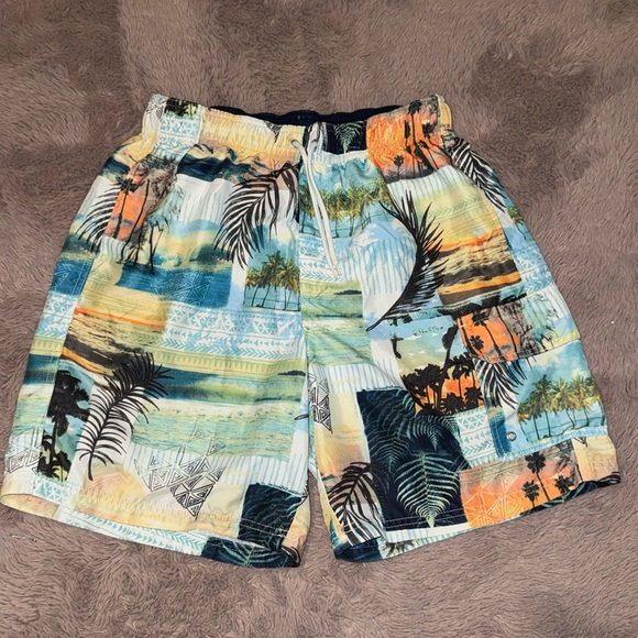 croft & barrow Other - Croft & Barrow mens tropics swim trunks medium swimsuit shorts blue green orange